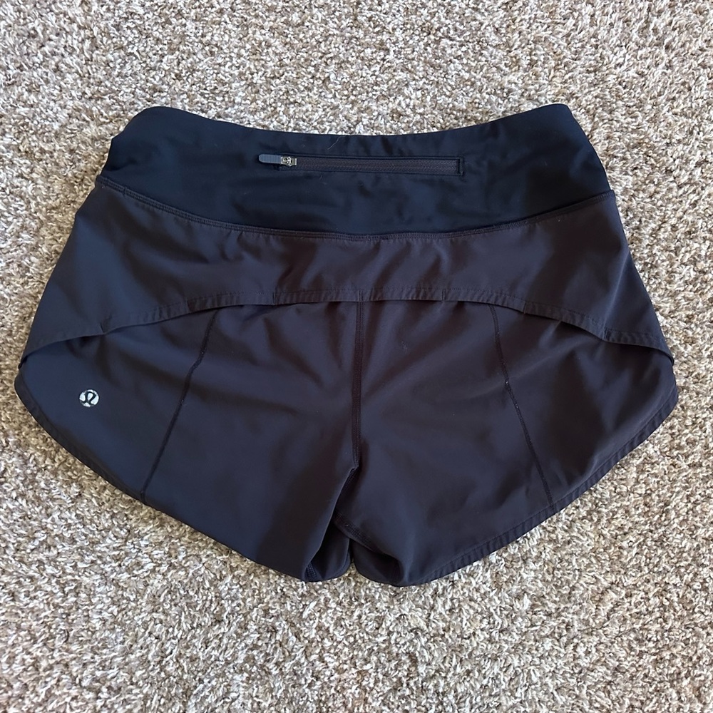 Lululemon Speed Up High-Rise Unlined Short 2.5" - Black - Size 4